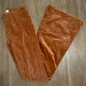 Free People Camel Corduroy Trousers